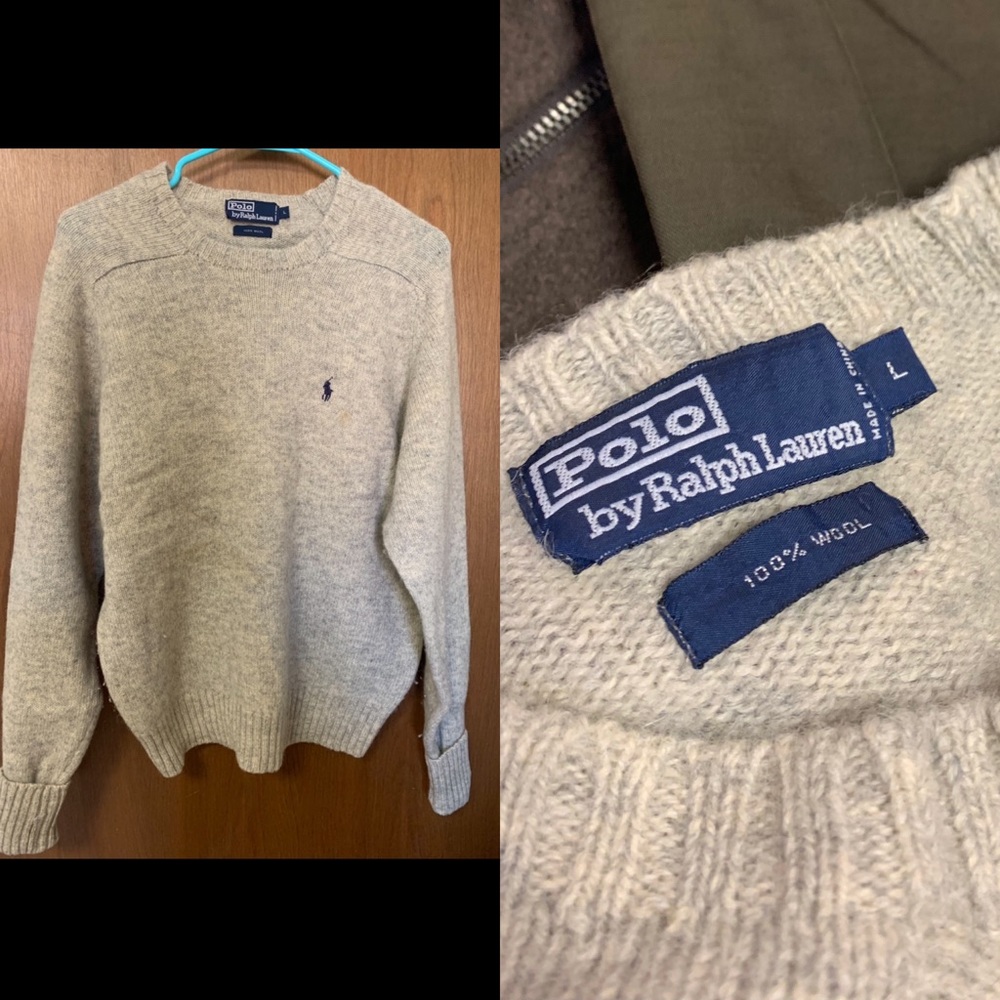 Ralph Lauren grey wool sweater
